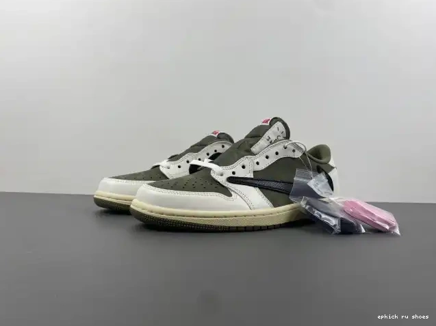 MEDIUM 1 TRAVIS JORDAN OLIVE LOW DM7866-200 X AIR SCOTT OG 0505